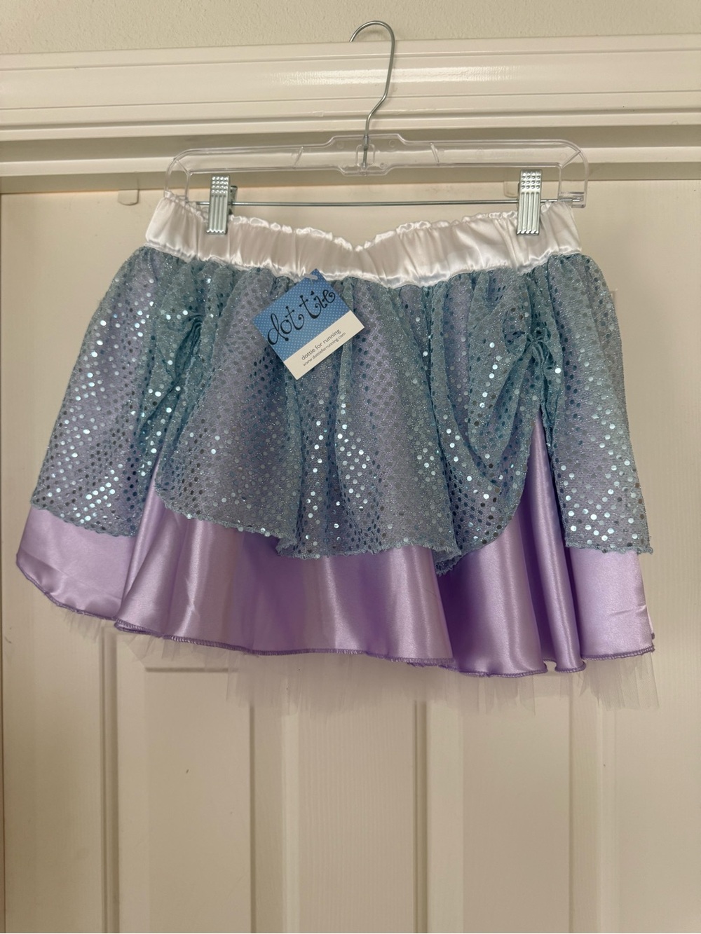 Lavender Sequin Layered Skirt